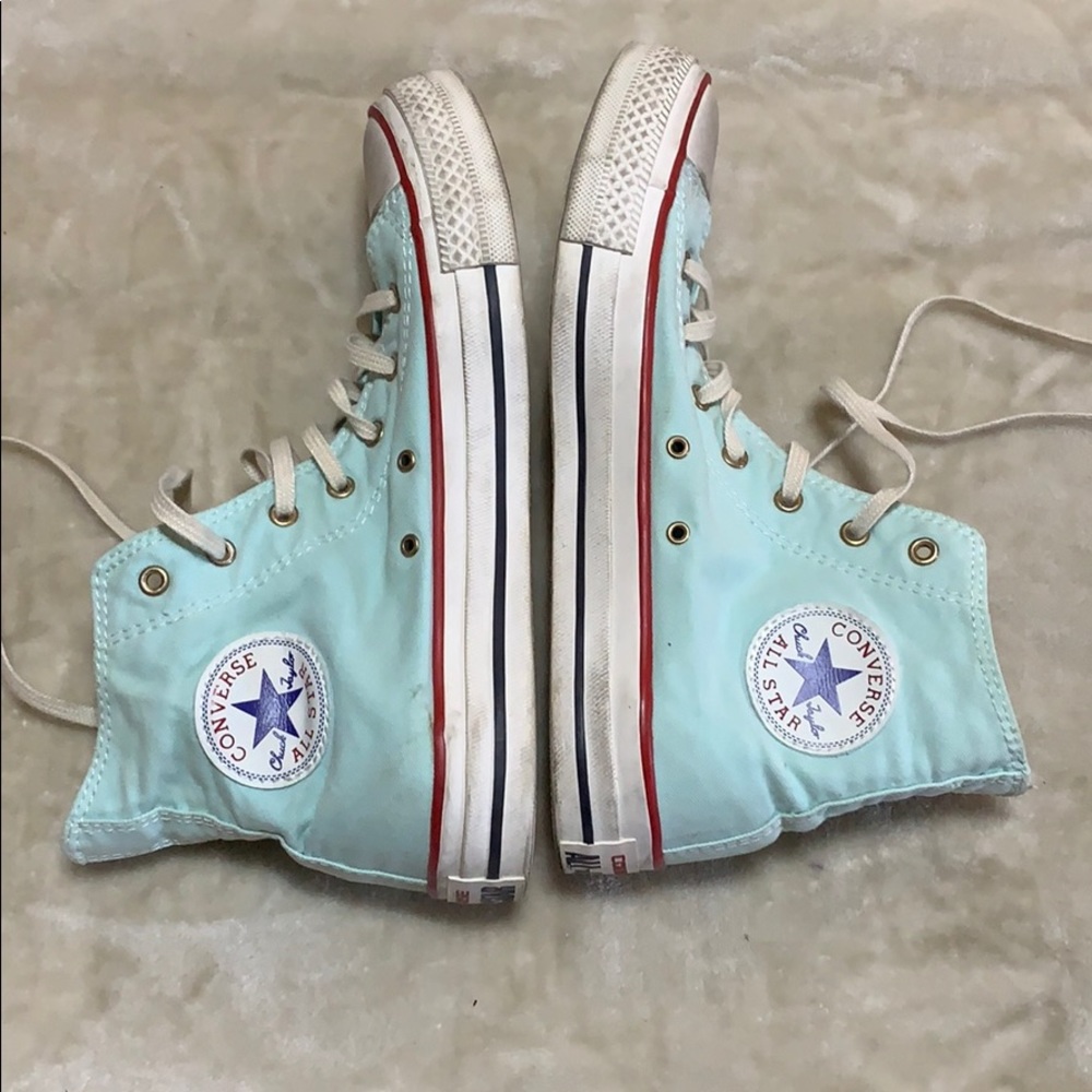 Vintage light blue colored Chucks